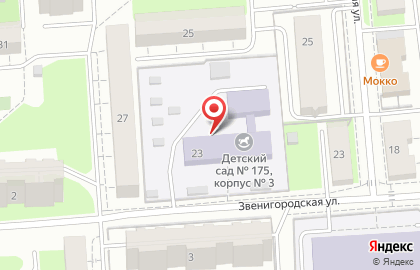 Детский сад №175 в Орджоникидзевском районе на карте