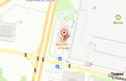 Ресторан быстрого обслуживания Макдоналдс на Заводской улице на карте