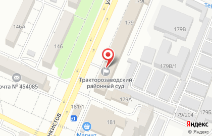 Единый бесплатный центр защиты кредитных должников в Тракторозаводском районе на карте