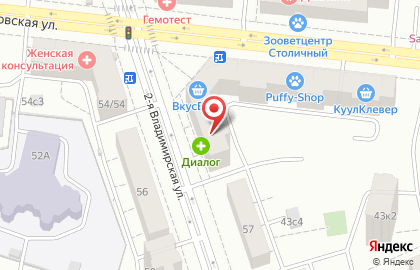 Аптека Диалог на Перовской улице на карте