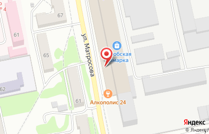 Торговая компания Техноколор на улице Александра Матросова на карте
