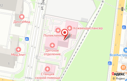 Поликлиника №2 Балашихинская областная больница в мкр. Авиаторов на карте