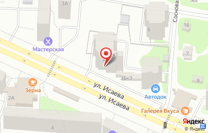 Центр хорошего слуха Радуга звуков на улице Исаева на карте