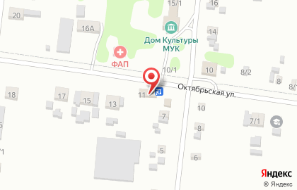 Магазин Хуторянка на Октябрьской улице на карте