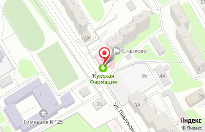 Аптека Курская Фармация на улице Павлуновского на карте