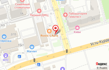 Ресторан быстрого питания KFC на Усть-Курдюмской улице на карте