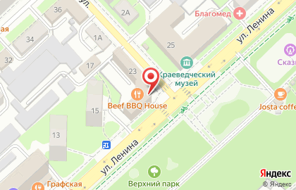 Гостиница Комфорт в Правобережном районе на карте