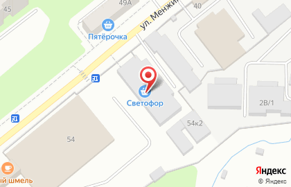 Урсус на улице Менжинского на карте