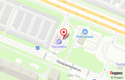 Роснефть на метро Проспект Просвещения на карте