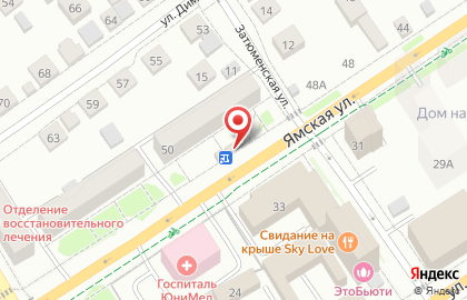 Цветочный магазин Романтик на Ямской улице на карте