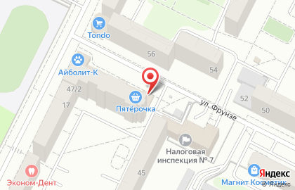 Производственная компания МИР ПЕЧАТЕЙ на улице Фрунзе на карте