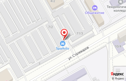 Автосервис у Сергеевича в Правобережном районе на карте