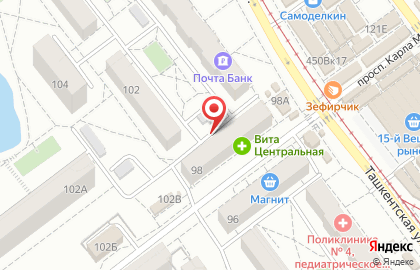 Amelie на Ташкентской улице на карте