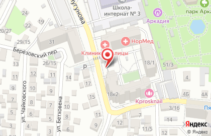 Магазин алкогольных напитков Красное & Белое в Астрахани на карте