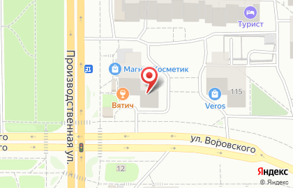 София на улице Воровского на карте