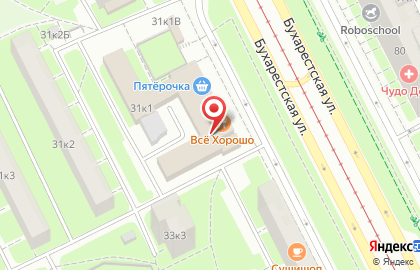 Торгово-сервисная компания Окна-Строй на Бухарестской улице на карте