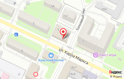 Ломбард Золотой телец на улице Карла Маркса на карте