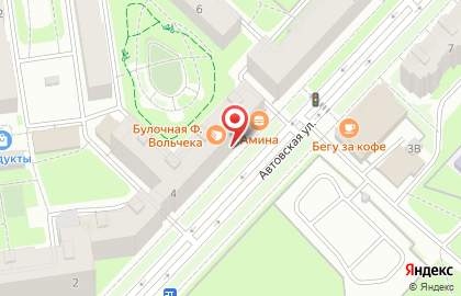 Булочные Ф. Вольчека на Автовской улице на карте