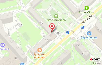 Киоск по продаже овощей и фруктов в Центральном районе на карте