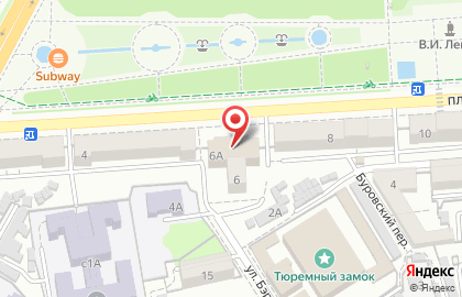 Туристическое агентство TUI на площади Ленина на карте