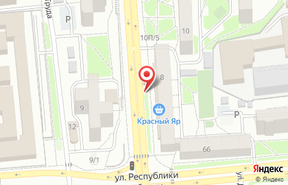 Крона на улице Железнодорожников на карте