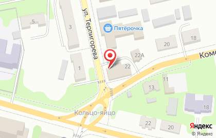 Продовольственный магазин Мечта на Комсомольской на карте