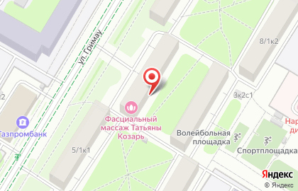 Арт-лайн на Академической на карте