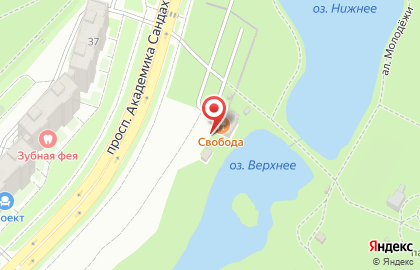 Караоке Свобода на проспекте Академика Сандахчиева на карте