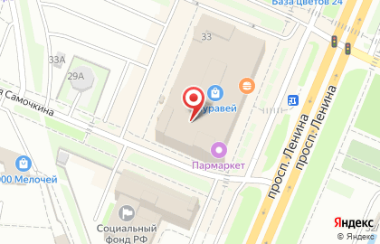 Ювелирный салон Наше серебро на проспекте Ленина на карте