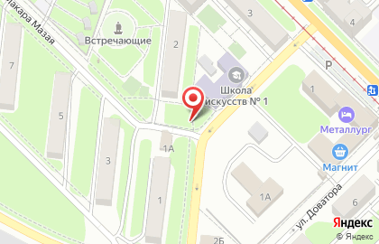 Киоск по продаже овощей и фруктов в Пролетарском районе на карте