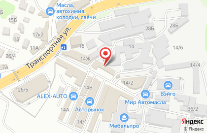 Шиномонтажная мастерская на ул. Голенева, 14з на карте