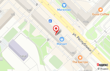 Торговая сеть Монетка на улице Республики на карте