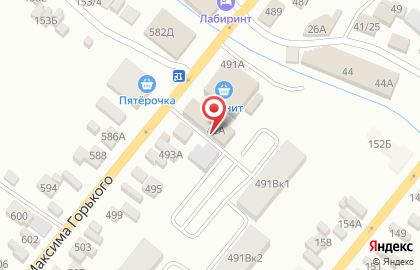 Отделение службы доставки Boxberry на улице М.Горького на карте