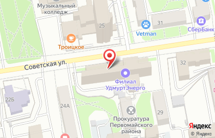 Банкомат Западно-Уральский банк на Советской улице, 30 на карте