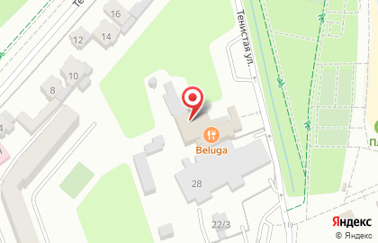 Ресторан Beluga на Тенистой улице на карте