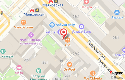Кофейня Шоколадница на Тверской улице, 27 стр 2 на карте