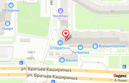 Челябинский ювелирный завод в Калининском районе на карте