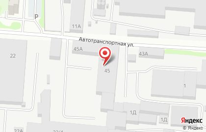 Магазин автозапчастей для ПАЗ на Автотранспортной улице на карте