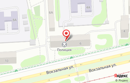 Общественный пункт охраны правопорядка на Вокзальной улице в Нижнекамске на карте