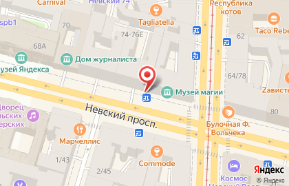 Клуб-отель Питерская на Невском проспекте на карте