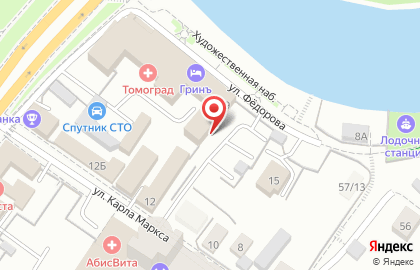 Туристическая компания Азур на Фёдорова, улица на карте