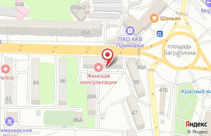 Продуктовый магазин во Владивостоке на карте