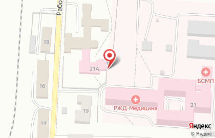 Томский областной наркологический диспансер на Рабочей улице на карте