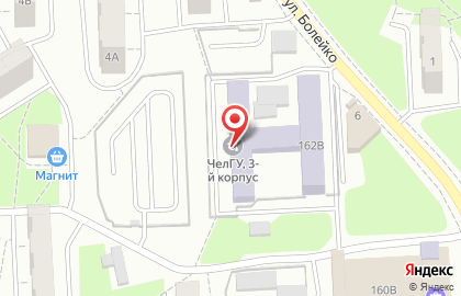 ЧелГУ, Челябинский государственный университет в Калининском районе на карте