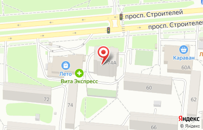 ОАО АКБ МособлБанк на проспекте Строителей на карте
