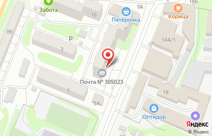 Почта России в Курске на карте