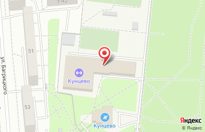 Гостиница Кунцево в Москве на карте