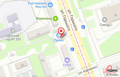 Розничная сеть по продаже хлебобулочных изделий Мэри на улице Горького на карте