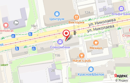 Суши-кафе Яки Паки на улице Николаева на карте