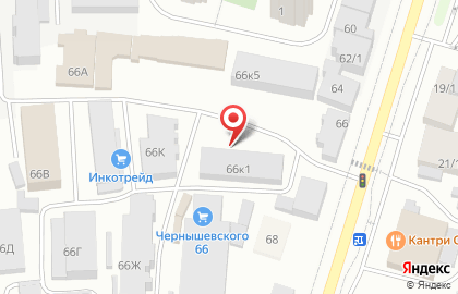 Мясной магазин на улице Чернышевского на карте